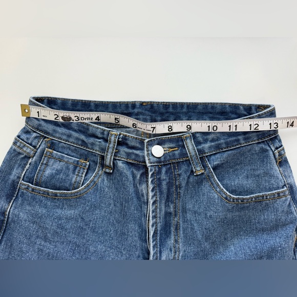 2 Pairs of NEW SHEIN Jeans Black and Blue (xs) Denim (sm) - never seen worn - Picture 7 of 15